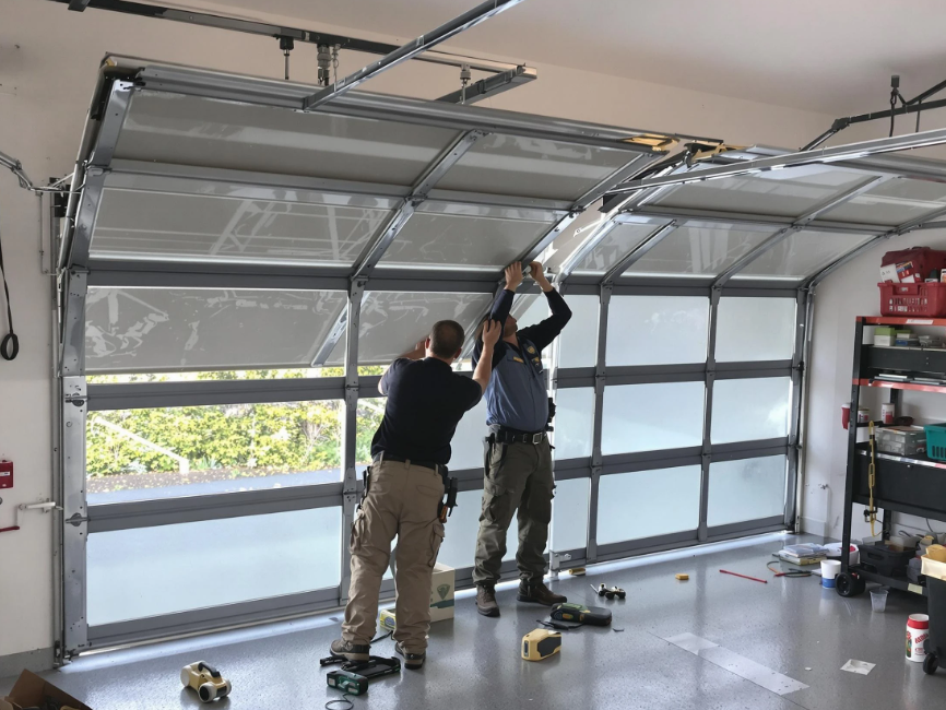 garage door replacement.